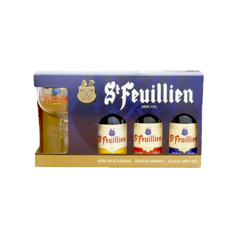COFFRET ST FEUILLIEN 3*33CL + 1 VERRE_BLONDE_0.99
