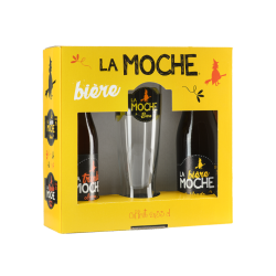 COFFRET LA MOCHE 2*33 CL+1 VERRE_BLONDE_0.66