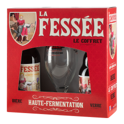 BIERE - BLONDE - COFFRET FESSEE 2*33CL +1 VERRE - France