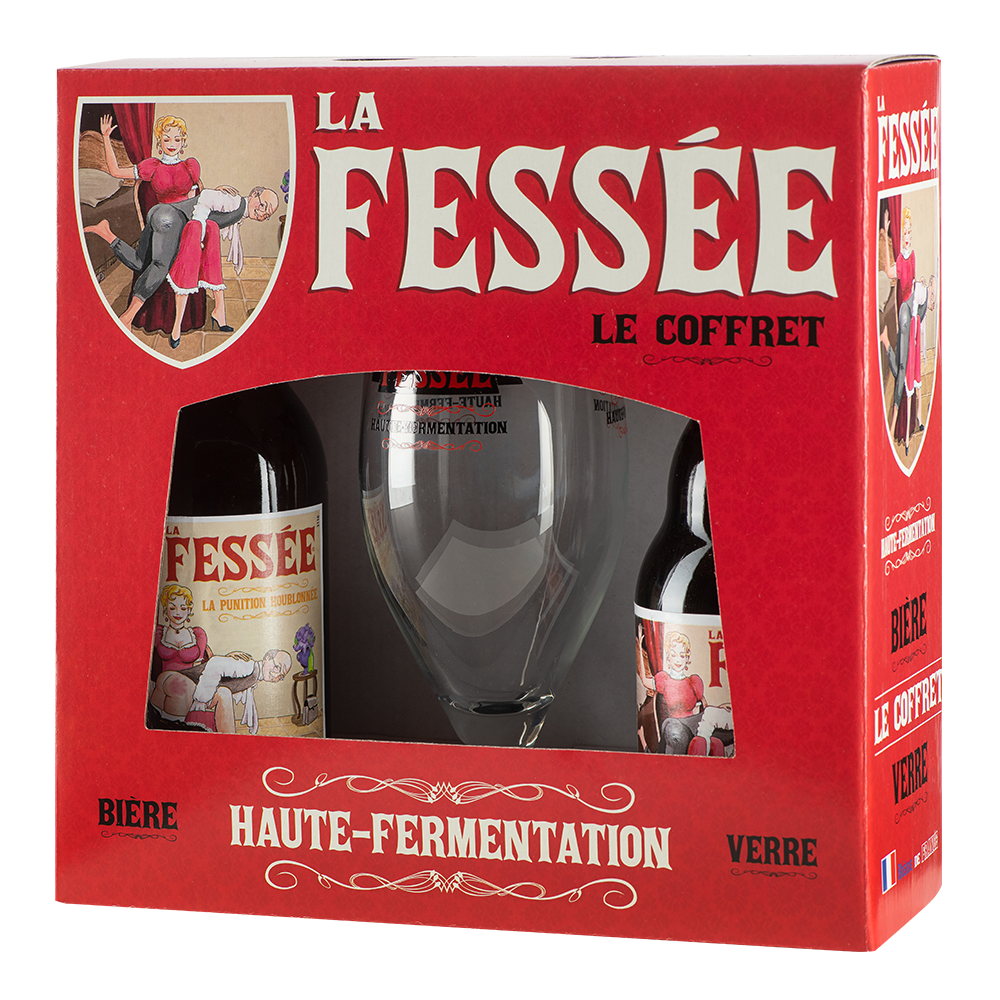 BIERE - BLONDE - COFFRET FESSEE 2*33CL +1 VERRE - France