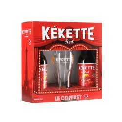 COFFRET KEKETTE RED 2*33CL + 1 VERRE_ROUGE/RUBIS_0.66
