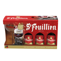 COFFRET ST FEUILLIEN CUVEE DE NOEL 3X33CL + 1 VERRE_BLONDE_0.99