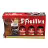 COFFRET ST FEUILLIEN CUVEE DE NOEL 3X33CL + 1 VERRE_BLONDE_0.99