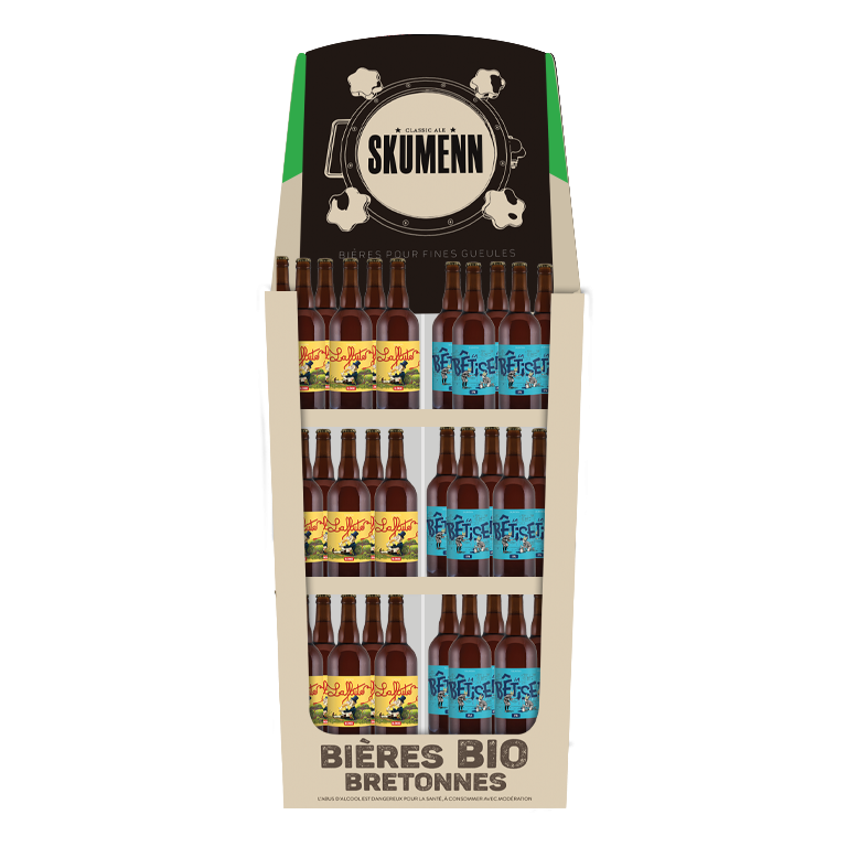 1/4 BOX SKUMENN LA FLUTE BLONDE 75CL + SKUMENN LA BETISE IPA 75CL_BLONDE