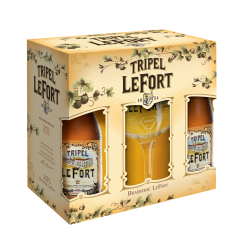 COFFRET LEFORT TRIPLE 4*33CL + 1 VERRE_BLONDE_1.32