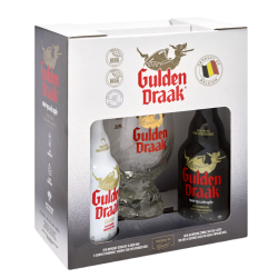 BIERE - MIXTE - COFFRET GULDEN DRAAK 2X33CL + 1 VERRE - Belgique