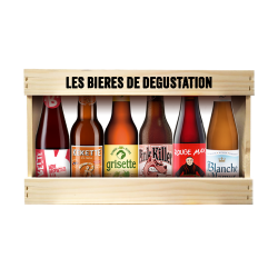 BIERE - MIXTE - COFFRET BOIS 6*25CL SELECTION DE BIERES DE SPECIALITE - France