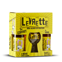 BIERE - BLONDE - COFFRET LEVRETTE BLONDE 2*33CL + 1 VERRE - France