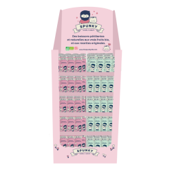 1/4 BOX SPUNKY CITRON GINGEMBRE + FRAMBOISE PECHE 25CL BIO
