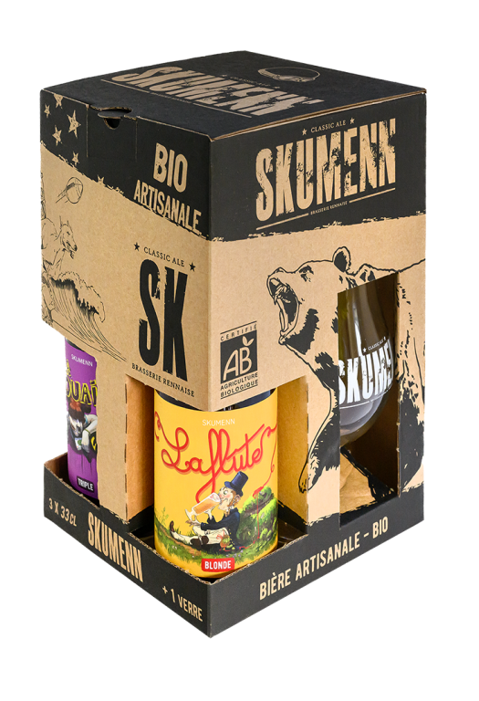 COFFRET SKUMENN 3*33CL BIO + 1 VERRE_BLONDE_0.99