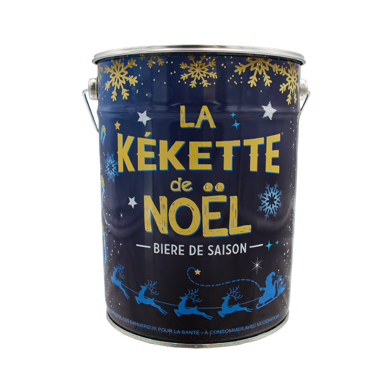 SEAU KEKETTE NOEL 4*33CL + 1 VERRE_BRUNE_1.32