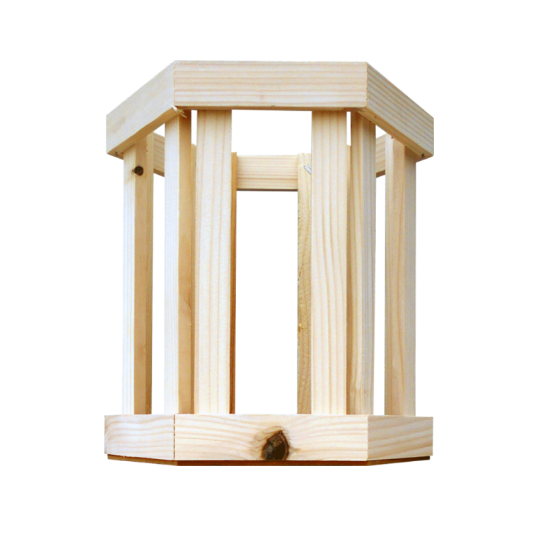 CAISSETTE BOIS BELGE HEXAGONAL